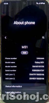 Samsung m31 8/128
